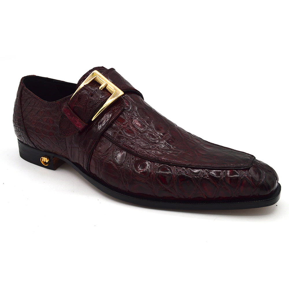 Mauri 1172 Burgundy Monk Strap Gator