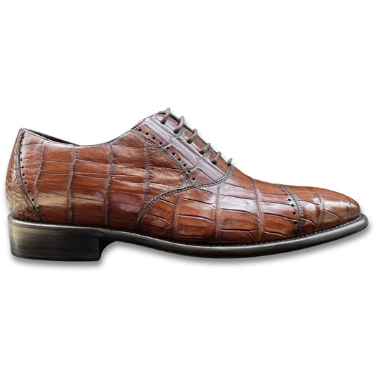Calzoleria Toscana Caiman Cap-Toe Dress-Up Shoes - Cellini Uomo