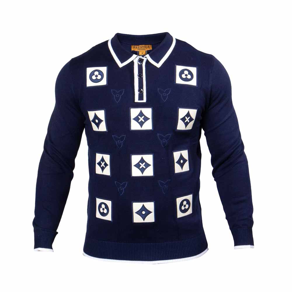 Prestige Long Sleeve Polo Sweater Zip 571 main image 0