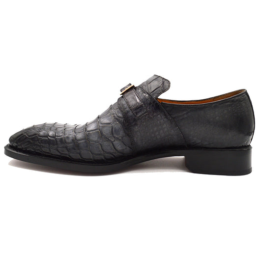 Sheriff Collection Grey Alligator Dress Shoes 2379-2002