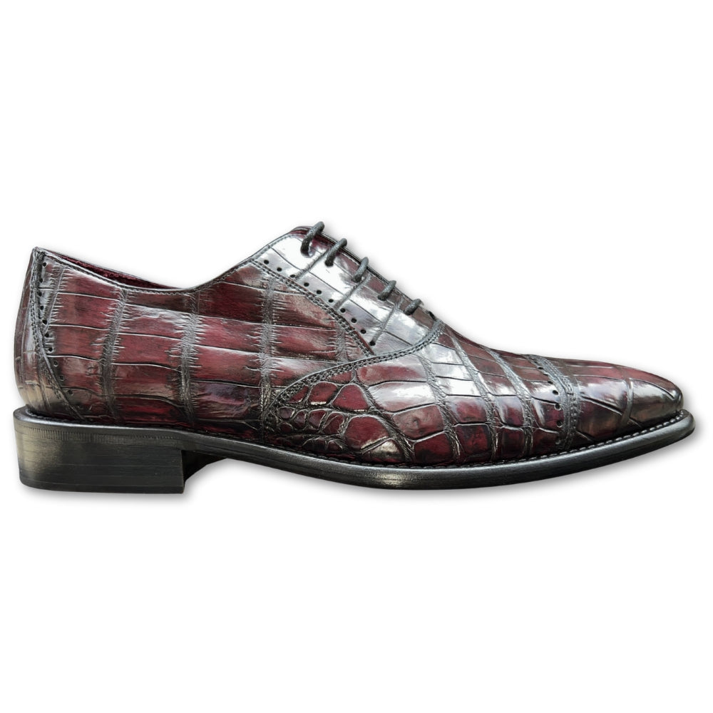 Calzoleria Toscana Caiman Cap-Toe Dress-Up Shoes - Cellini Uomo