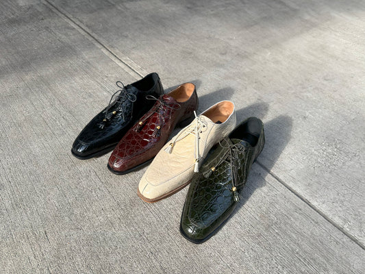 Mauri 1000 Alligator Dress Shoes - Cellini Uomo