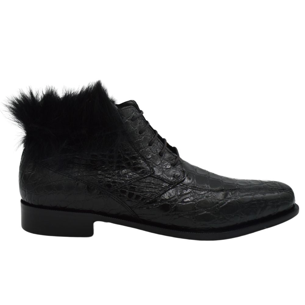 Mauri 2179 Alligator Leather and Mink Fur Boot - Cellini Uomo