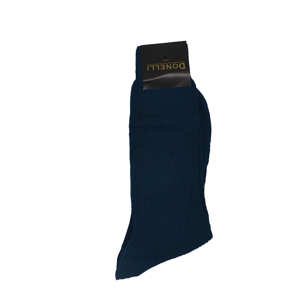 Men's Cotton Socks Dark Aegean Teal Solid - Cellini Uomo
