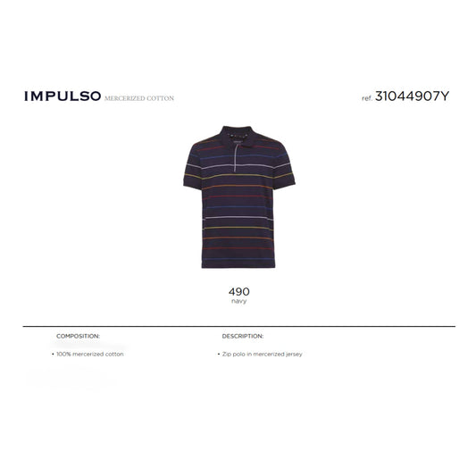 Impulso Zip Short Sleeves Jersey Polo 31044907Y - Cellini Uomo