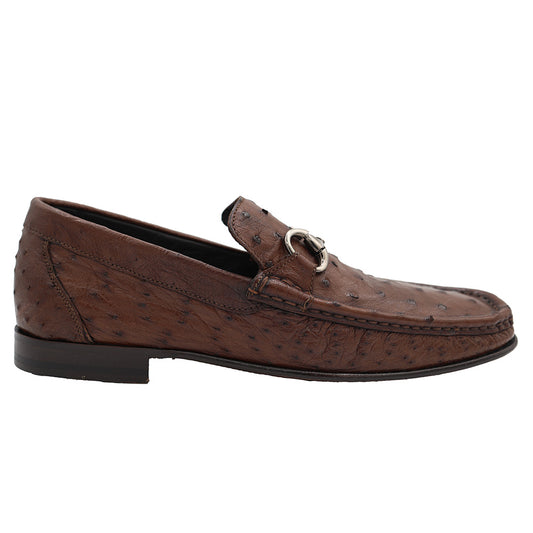 Calzoleria Toscana V2-3238 Ostrich Loafer Dark Colors - Cellini Uomo