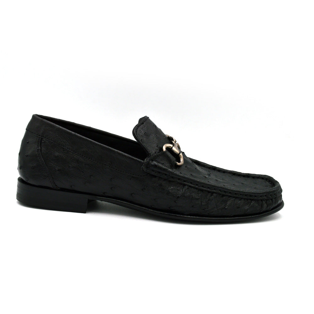 New Calzoleria Toscana V2-3238 Ostrich Loafer Dark Colors