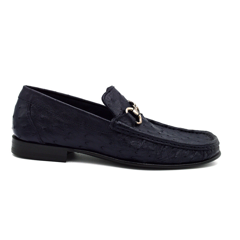 New Calzoleria Toscana V2-3238 Ostrich Loafer Dark Colors