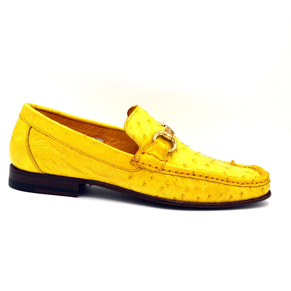 New Calzoleria Toscana V2-3238 Ostrich Loafer Bright Colors