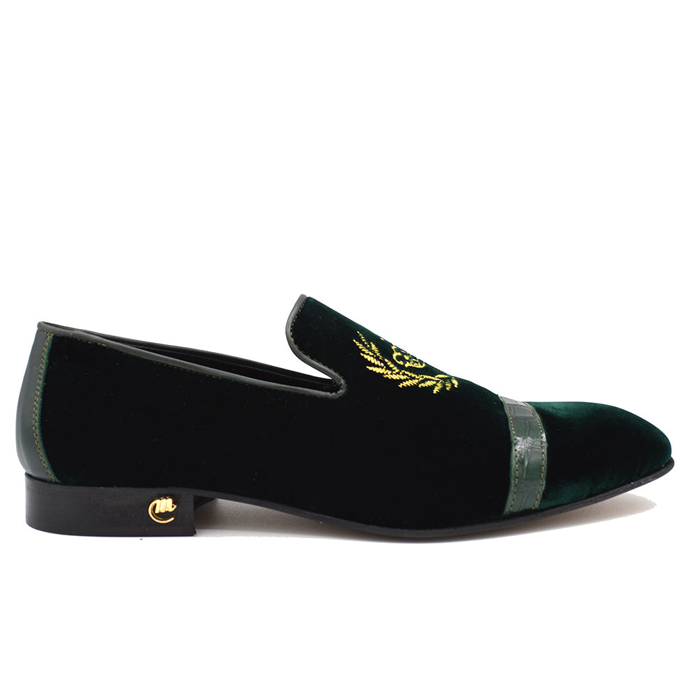 Mauri Alligator and Velour Loafer 3296