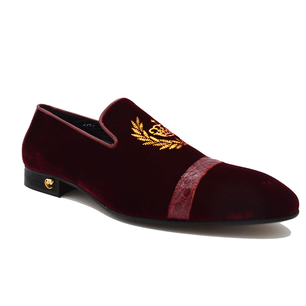 Mauri Alligator and Velour Loafer 3296