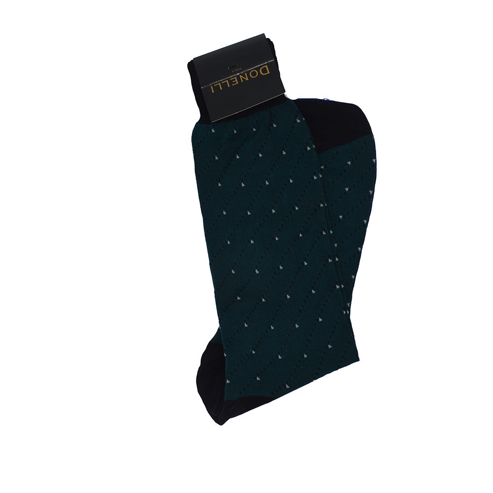 Men's Cotton Socks Dark Teal - Cellini Uomo