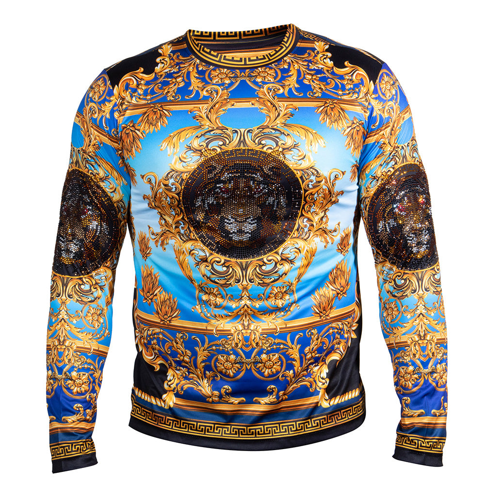 Prestige Rhinestone Satin Long Sleeve 401