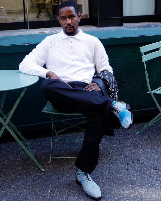 Torras N82E405A Leather Black and White - Cellini Uomo