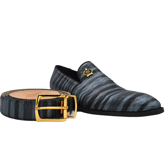 Mauri Balera Fabric Multigrey Belt