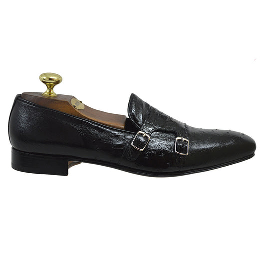 Mauri 8411 Ostrich and Crocodile Loafer