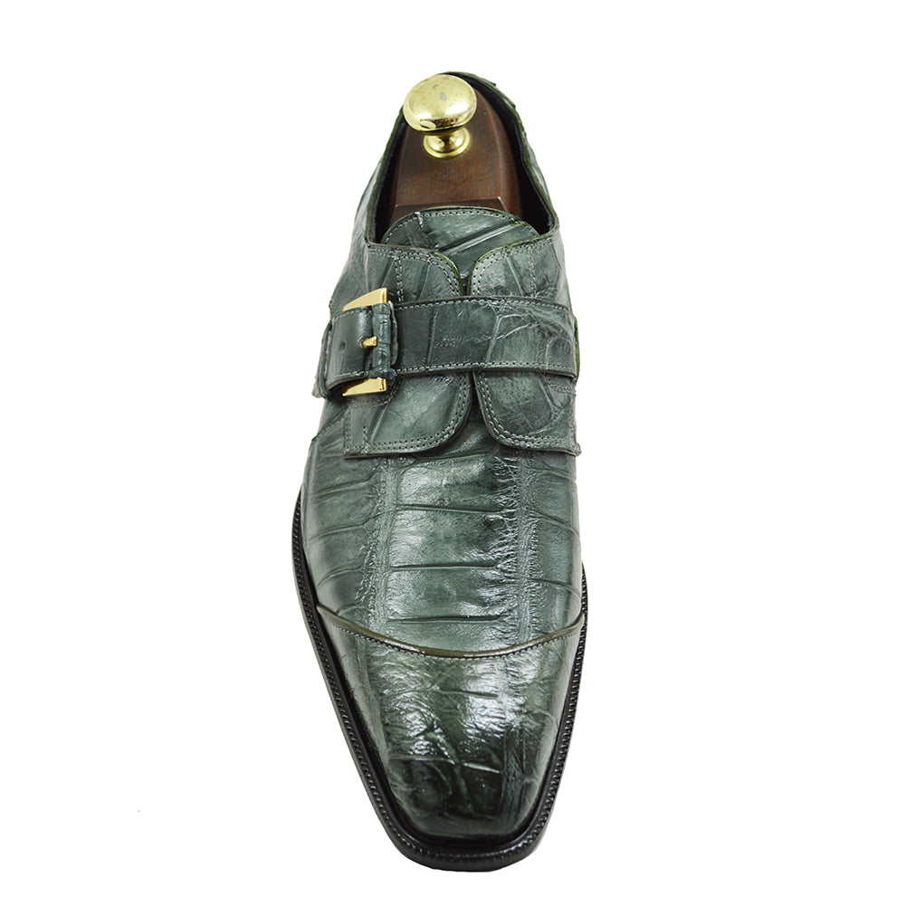 Mauri 4853 Alligator Monk Strap - Cellini Uomo