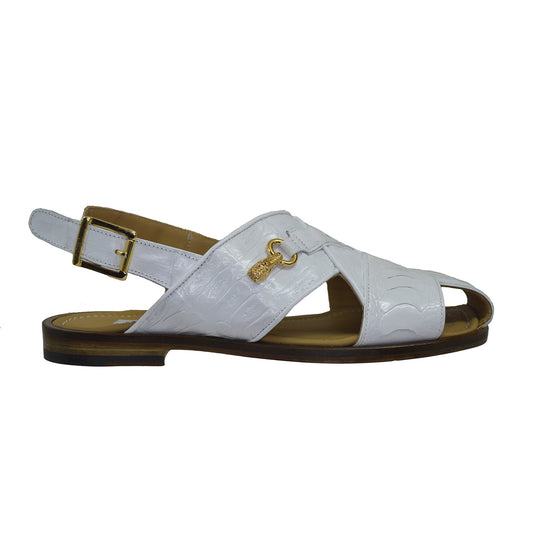 Mauri 5113 Crocodile and Ostrich Leg Sandal - Cellini Uomo