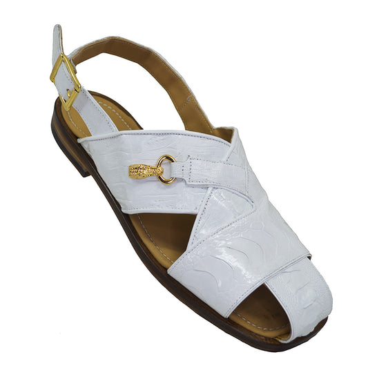 Mauri 5113 Crocodile and Ostrich Leg Sandal - Cellini Uomo