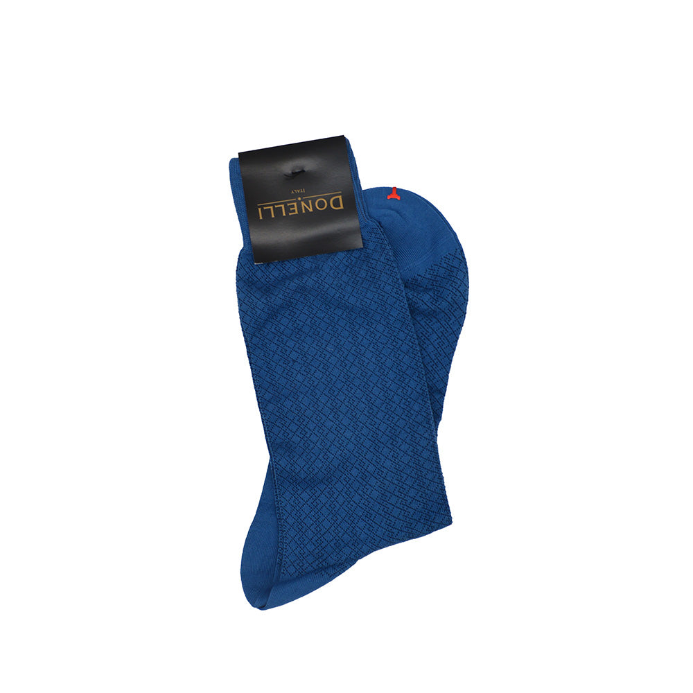 Men's Cotton Socks Royal Blue - Cellini Uomo