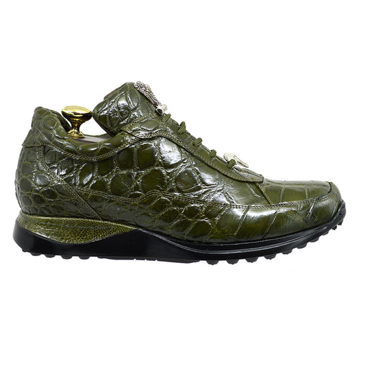 Mauri 8814 Alligator Casuals Olive Green Last Pair - Cellini Uomo