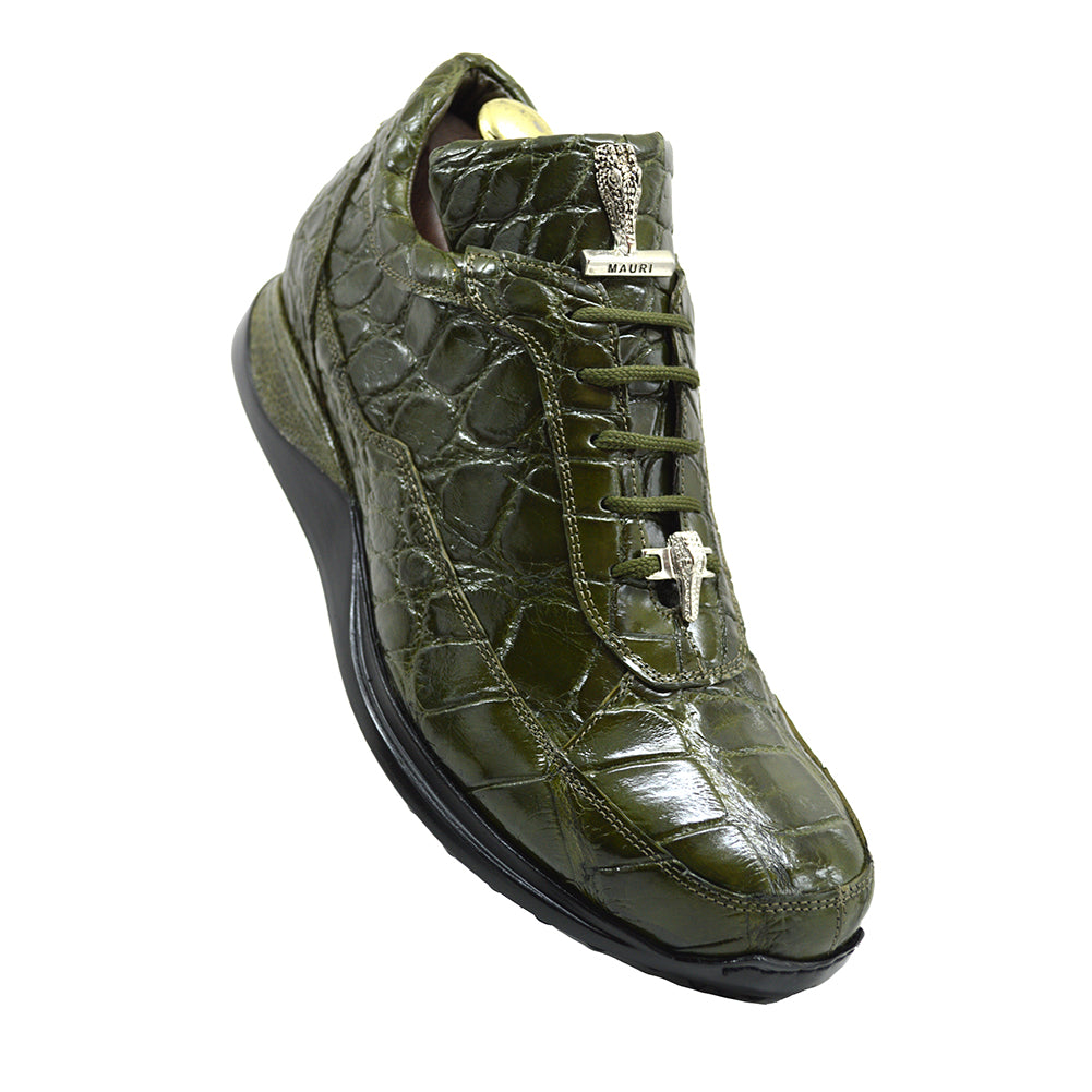 Mauri 8814 Alligator Casuals Olive Green Last Pair - Cellini Uomo