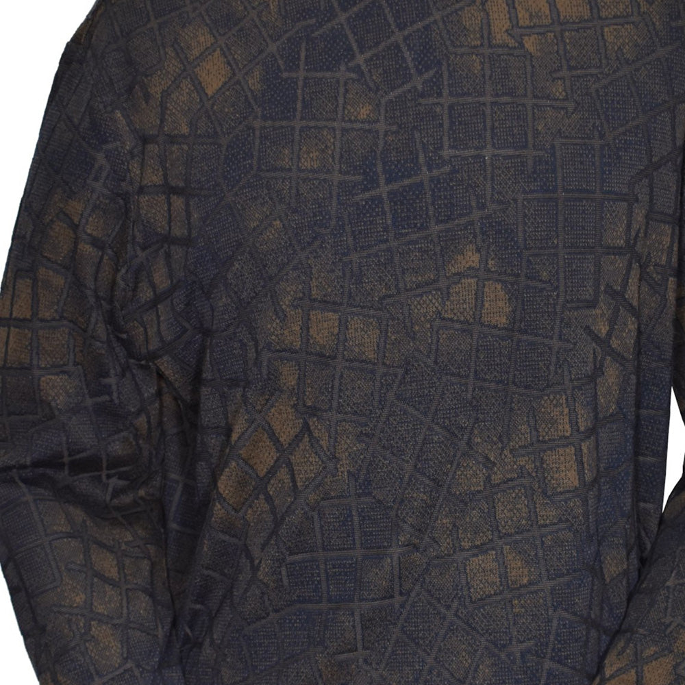 Marcello 894 Shaded Mocha and Navy Sweater - Cellini Uomo