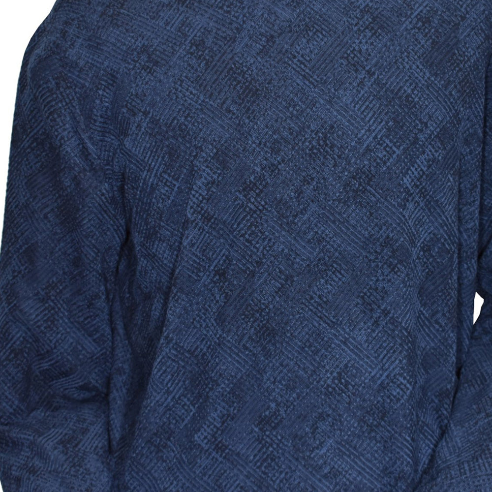 Marcello 896 Indigo Jacquard Sweater - Cellini Uomo
