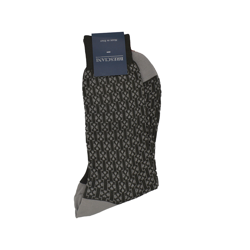 Men's Cotton Socks Dark and Light Grey - Cellini Uomo