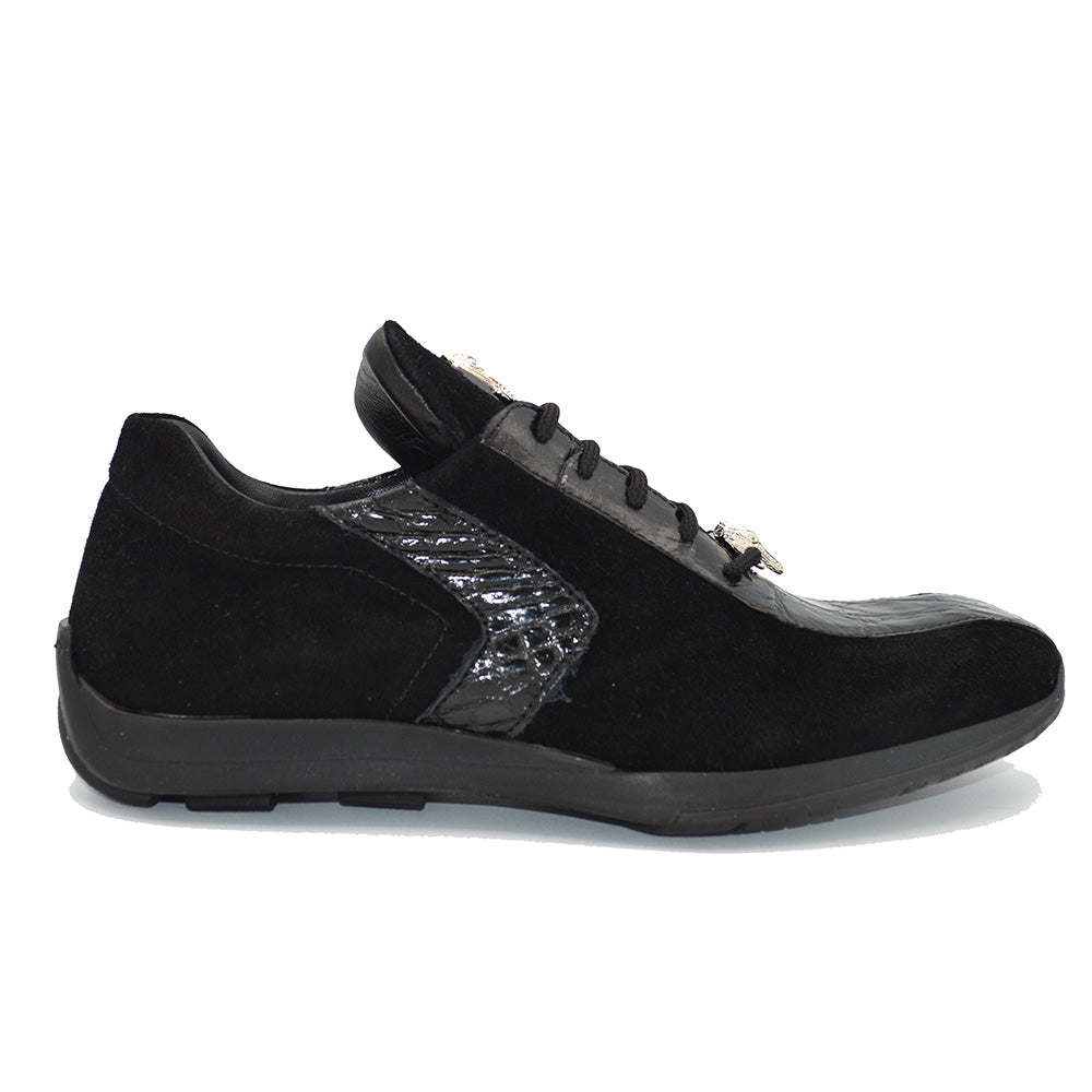 Mauri Alligator and Suede Sneaker 9145