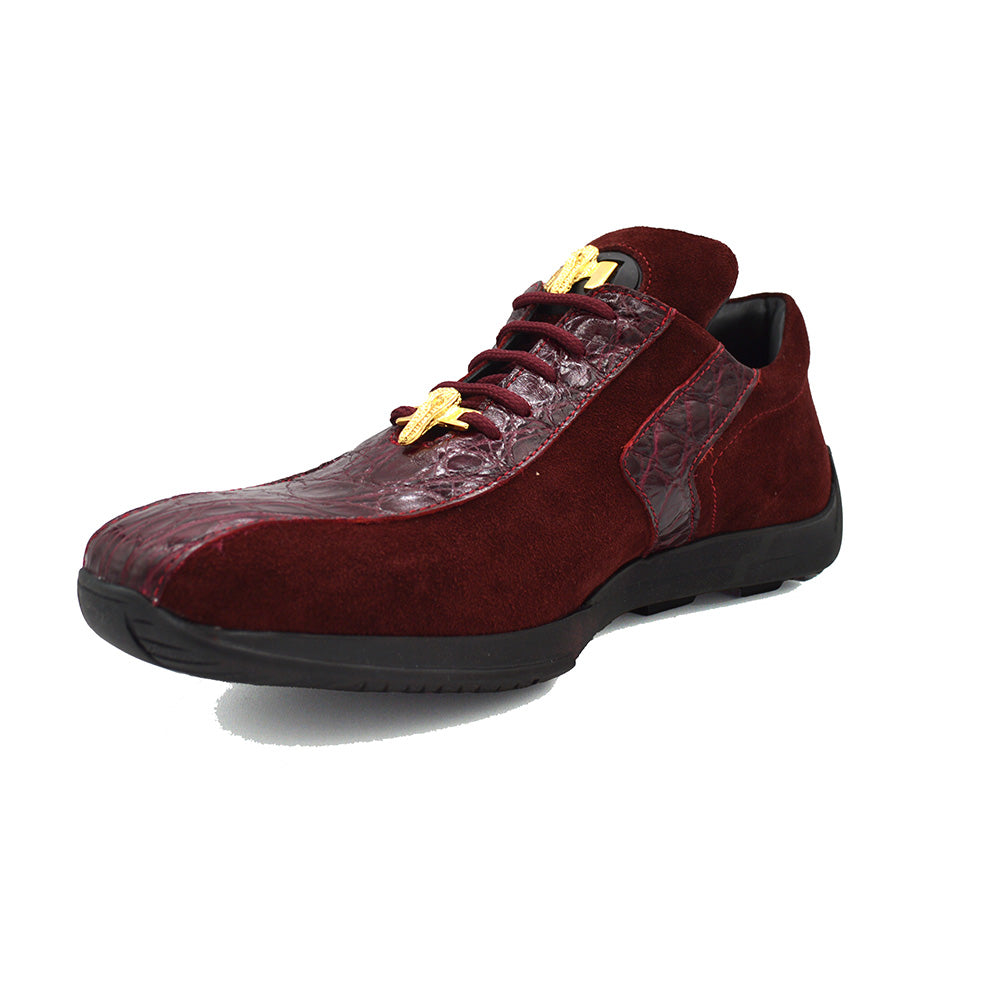 Mauri Alligator and Suede Sneaker 9145