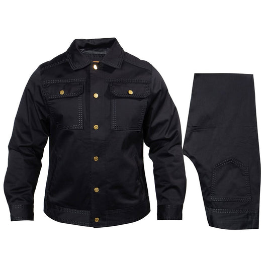 Prestige Denim Set COJ 300 Brown and Black - Cellini Uomo