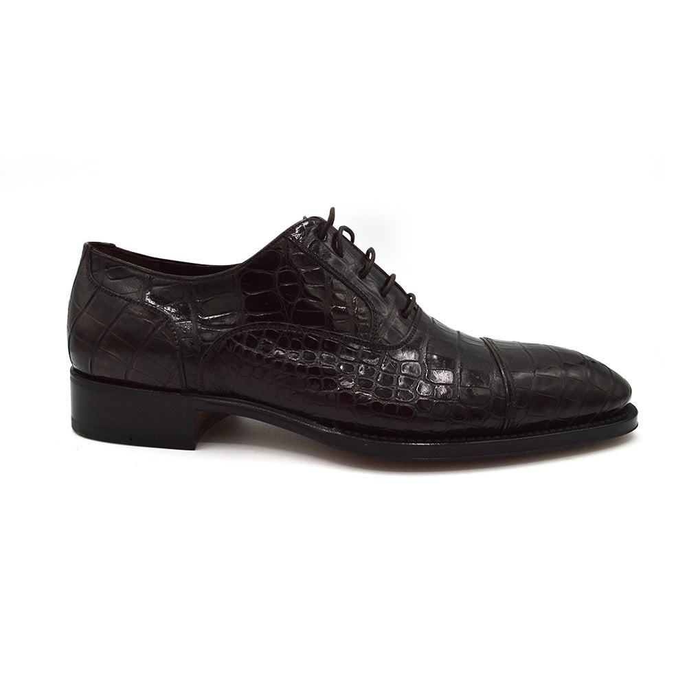 Caporicci 1102 Baby Alligator Lace Up Dress Shoe