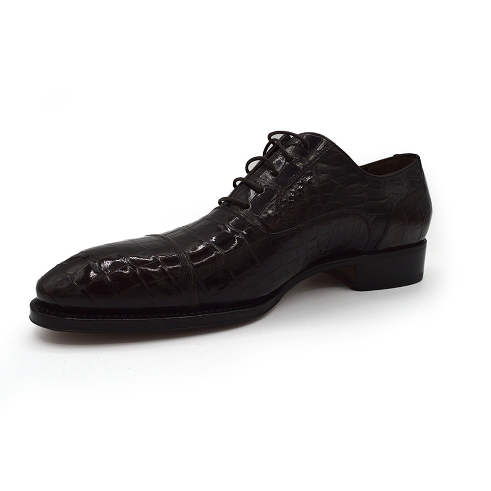 Caporicci 1102 Baby Alligator Lace Up Dress Shoe