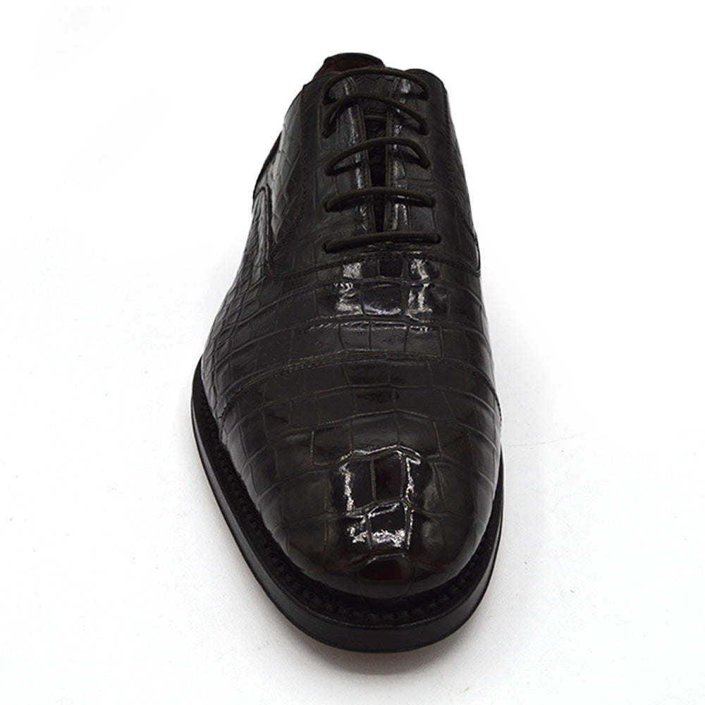 Caporicci 1102 Baby Alligator Lace Up Dress Shoe