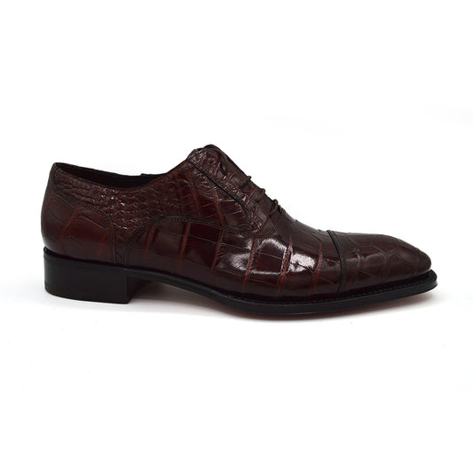 Caporicci 1102 Baby Alligator Lace Up Dress Shoe