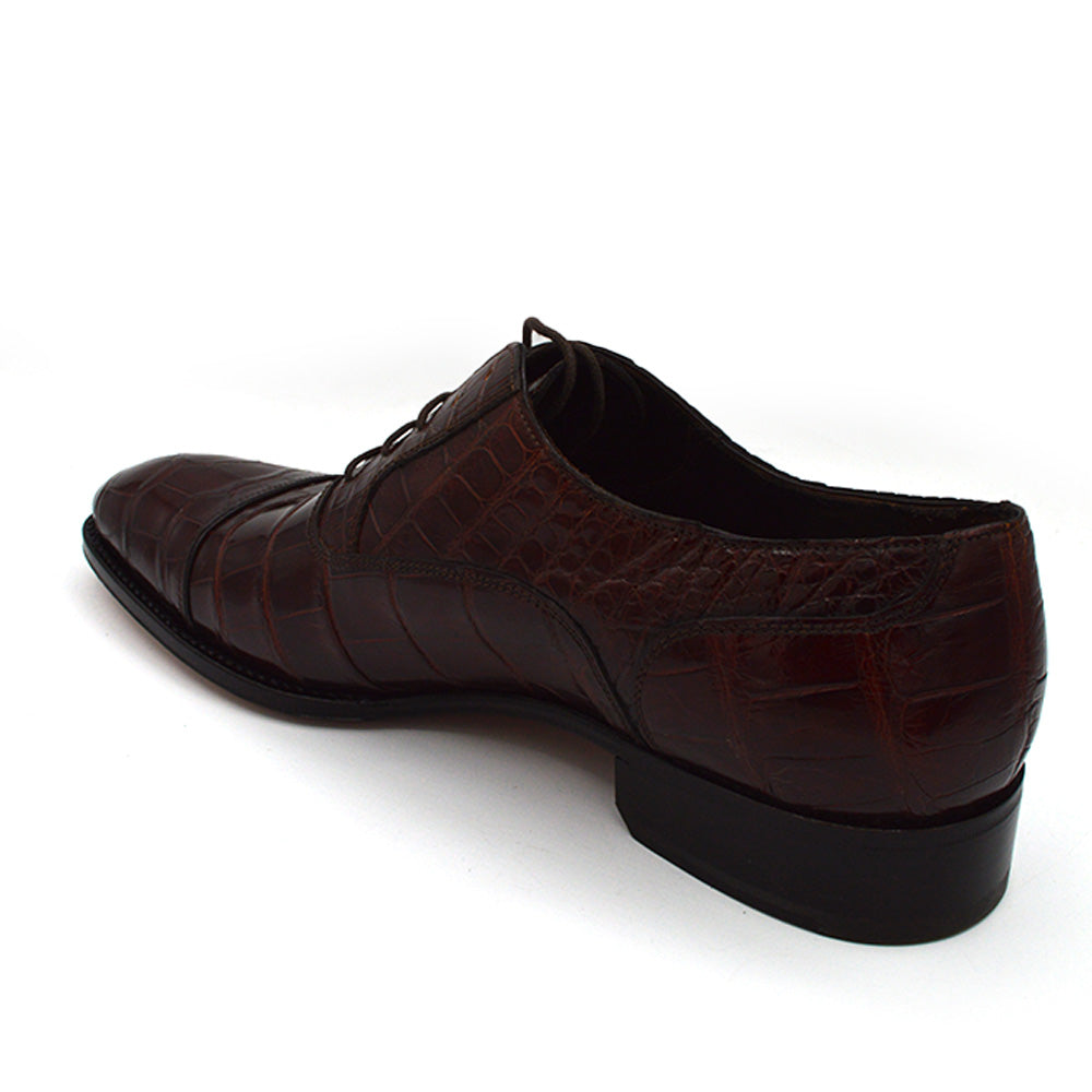 Caporicci 1102 Baby Alligator Lace Up Dress Shoe