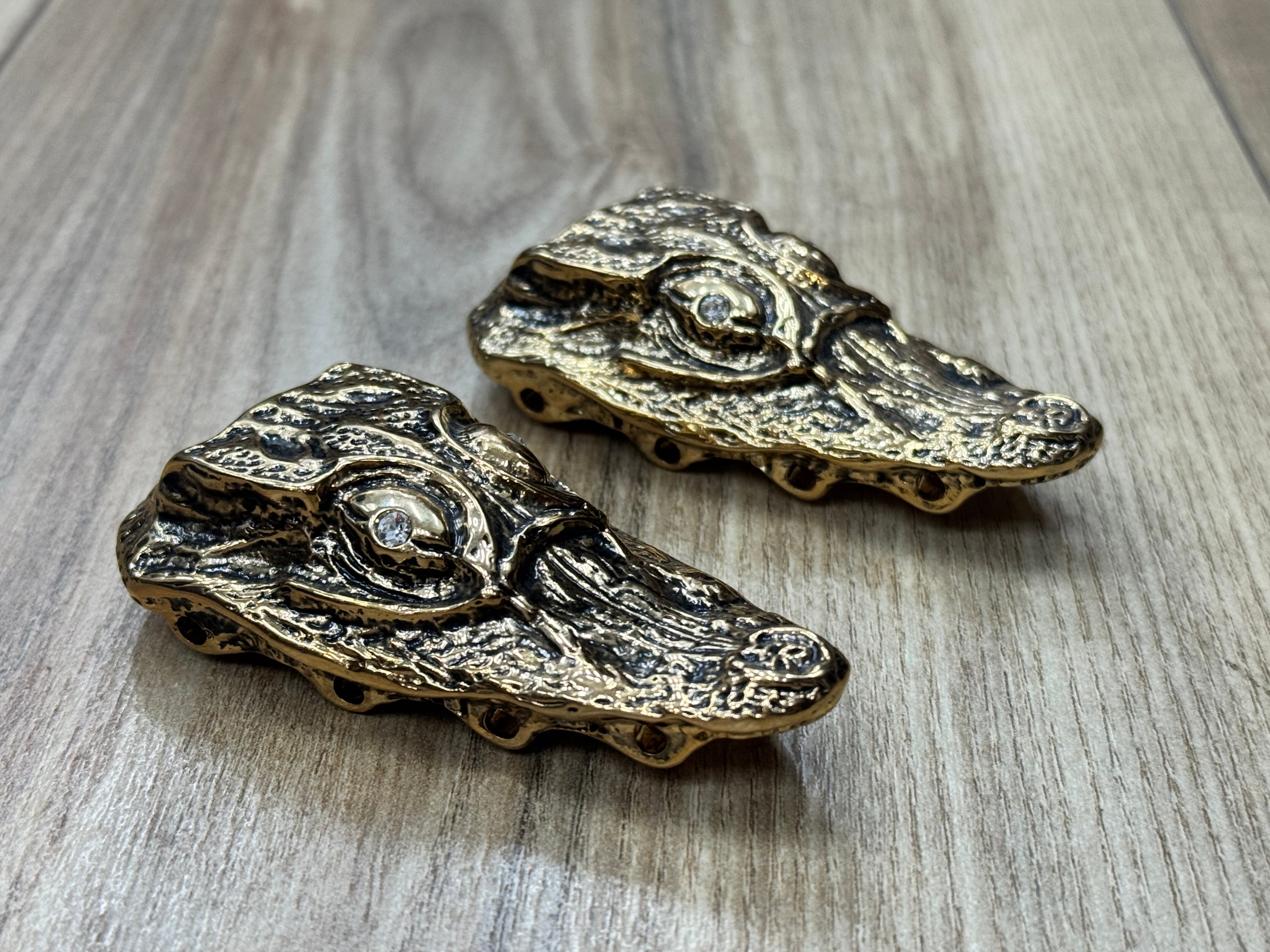 Mauri Alligator Head Half Jaw Lace Accessories | Cellini Uomo