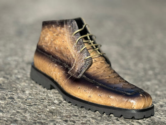 Mauri 3238 Olive Dirty Black Boots - Cellini Uomo