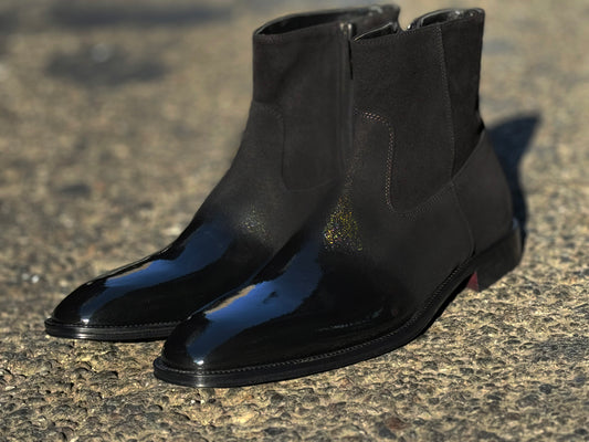 Bruno Magli Armando Black Ombre Zip Boot - Cellini Uomo