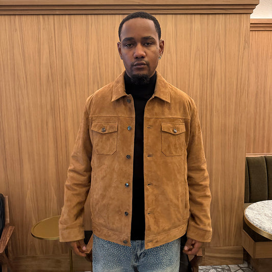 Torras 100% High-quality Goat Suede Jacket L82H501 - Cellini Uomo