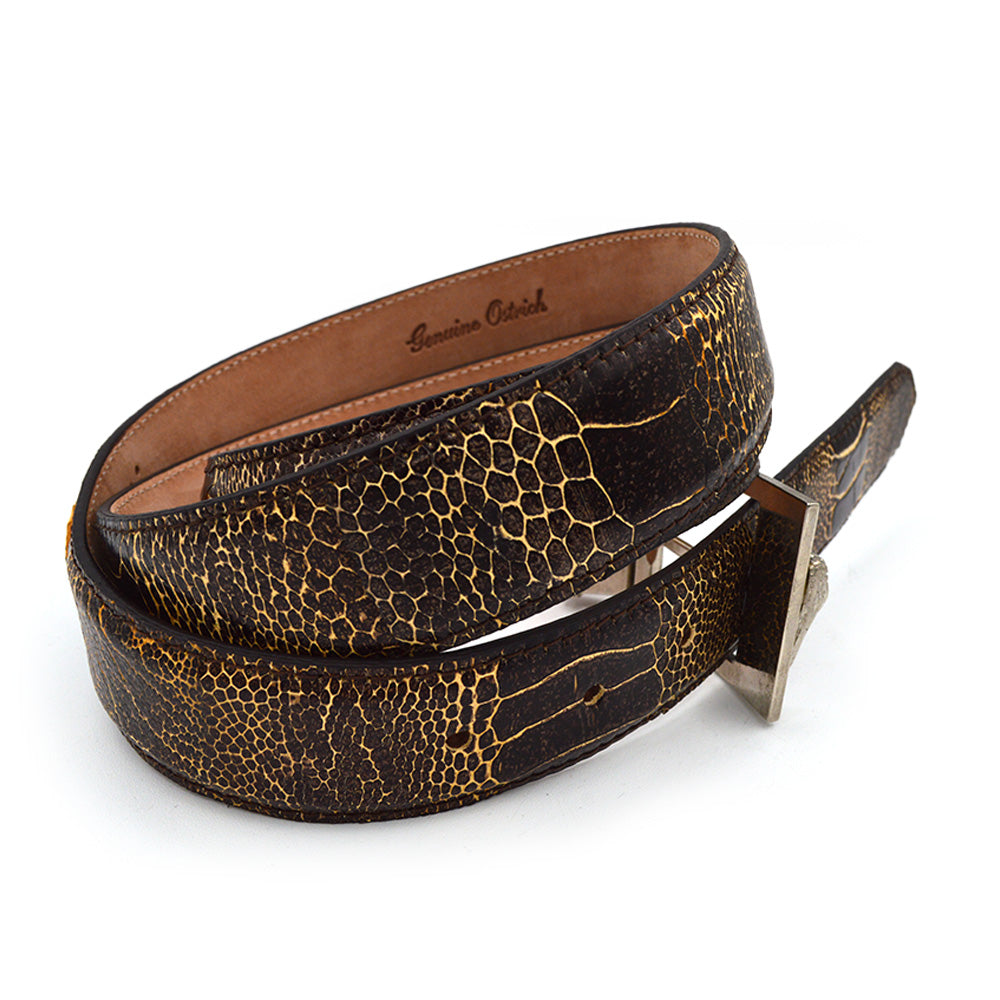 Mauri Ostrich Multi Tone Leg Belt