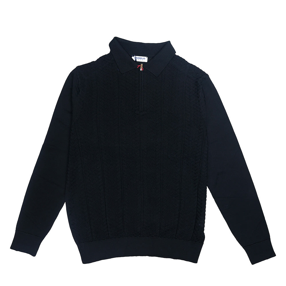 Torras Half Zipped 3D Knit Polo N22H409 - Cellini Uomo