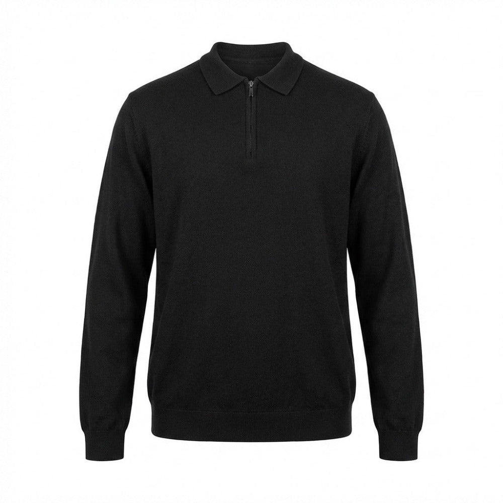 Torras Polo Zip Style Grey, Black and Blue - N233182 - Cellini Uomo