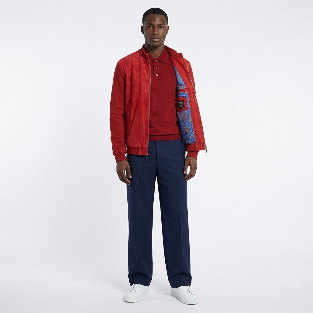 Torras Suede Front Light Sweater Jacket N47209 | Cellini Uomo