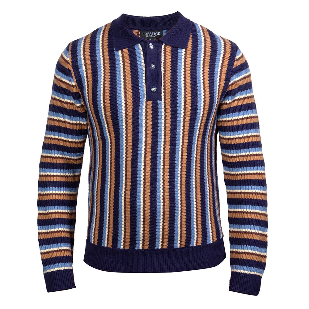 Prestige PD 361 Long Sleeve Polo Sweater - Cellini Uomo