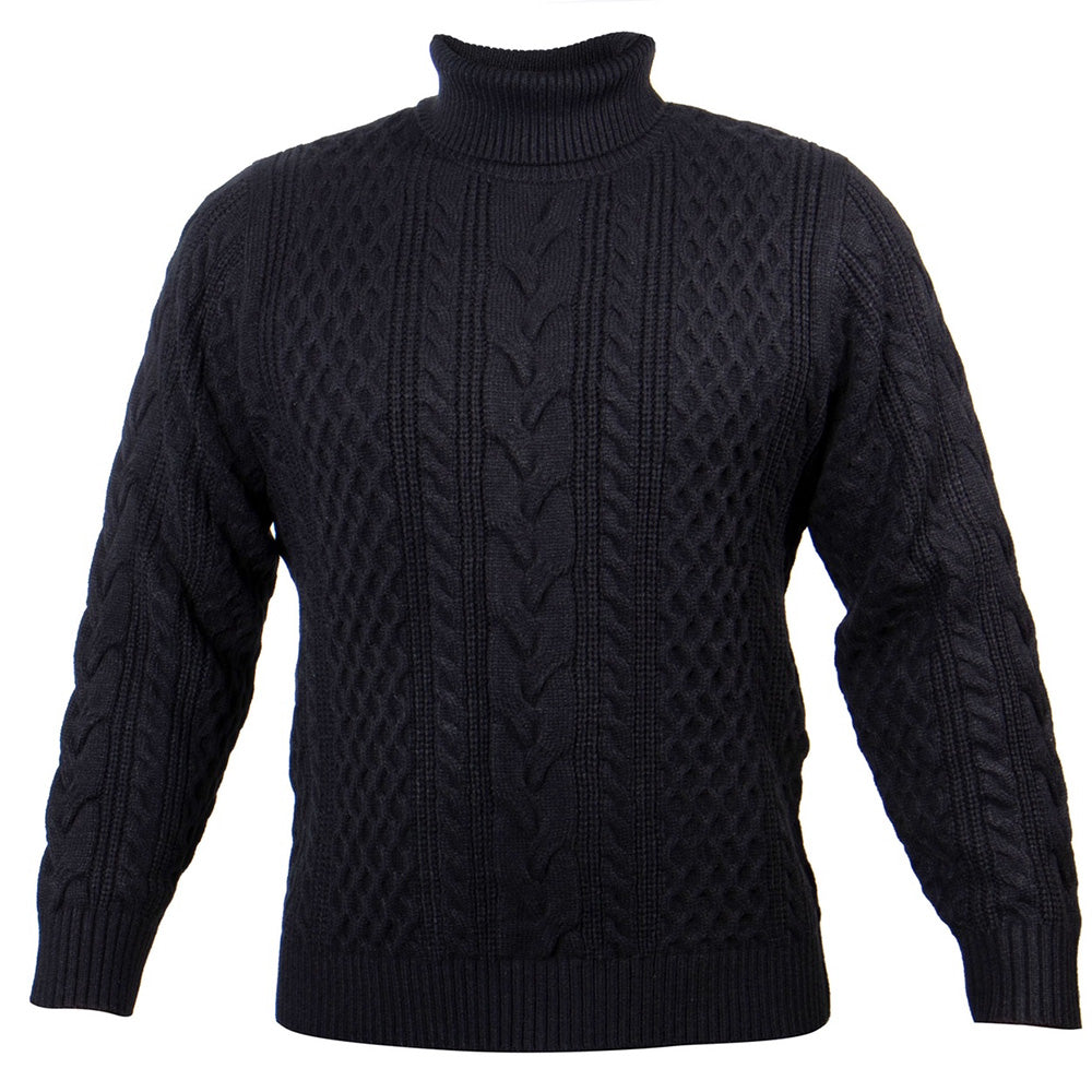 Prestige Black Cable Knit Turtle 501