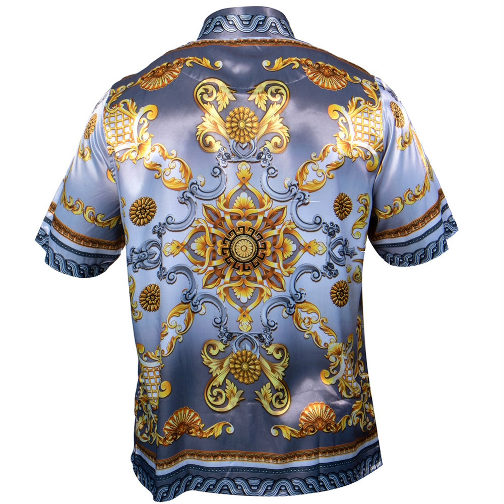 Prestige Vintage Design Satin Button Up PR-331