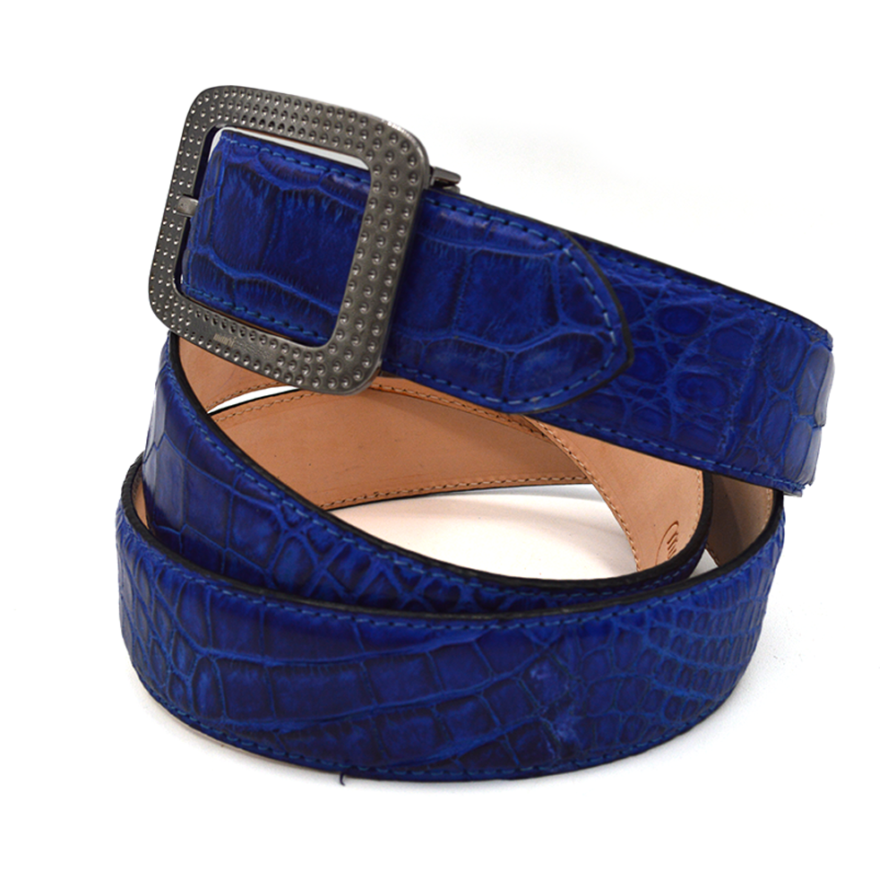Mauri Alligator Royal Blue Belt