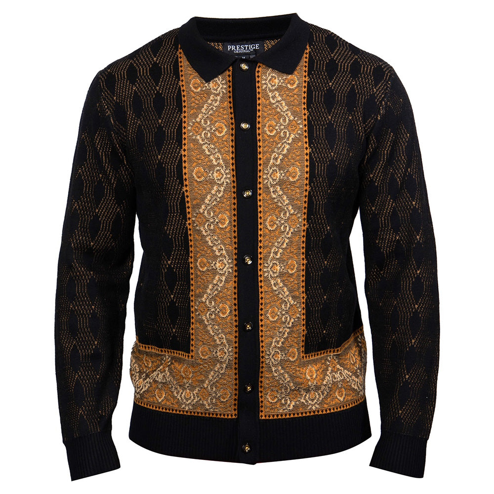 Prestige SW 211 Long Sleeve Polo Sweater - Cellini Uomo